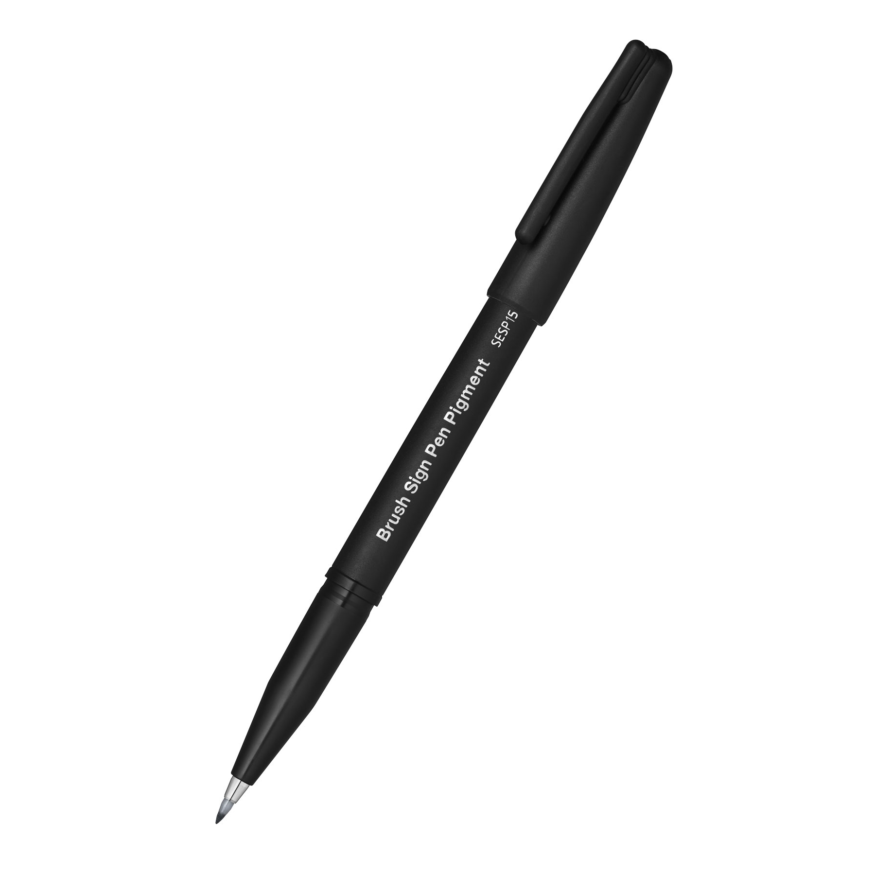 Štětečkový popisovač Pentel Brush Sign Pen Pigment SESP15 šedý