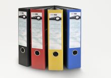 Pořadač A4 75mm páka modrý Smartline 4 (4)