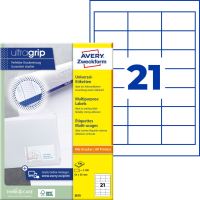 Univerzální etikety AVERY QuickPEEL, 64 x 36 mm 100 listů A4 - 3670