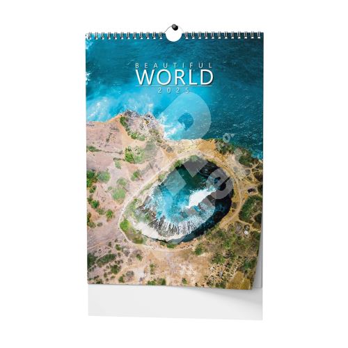 Nástěnný kalendář - Beautiful world - A3 1