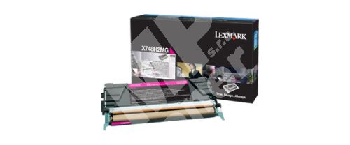 Toner Lexmark X748H2MG, magenta, HC, originál 1