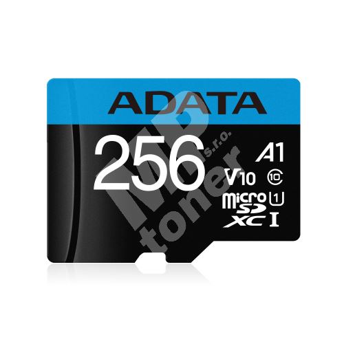 256GB ADATA MicroSDXC UHS-I 100/25MB/s + adapter 1