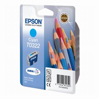 Inkoustová cartridge Epson C13T032240 modrá, originál