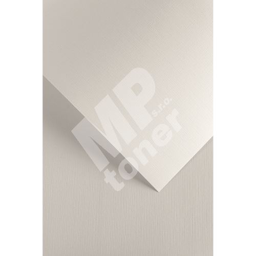 Ozdobný papír A3 Plátno bílá 250g, 50ks 1