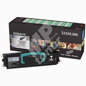 Toner Lexmark E250, E350, E250A11E, černá, originál 1