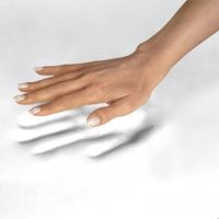Opěrka zápěstí ke klávesnici Fellowes Memory Foam pěnová modrá 2 (1)