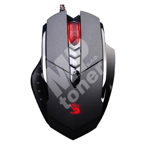 A4Tech Bloody V7, myš, 3200DPI, optická, 7tl., drátová USB, černá, herní 1