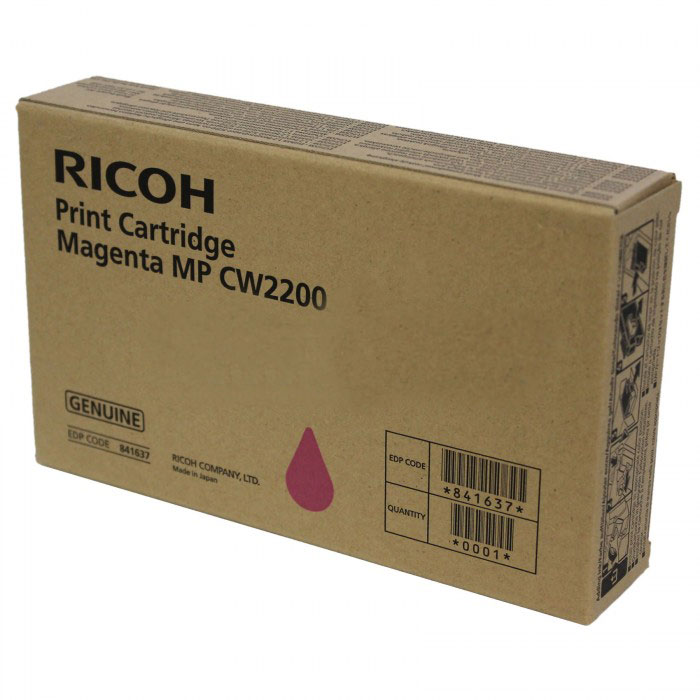 Inkoustová cartridge Ricoh MP CW2200, 841637, magenta, originál