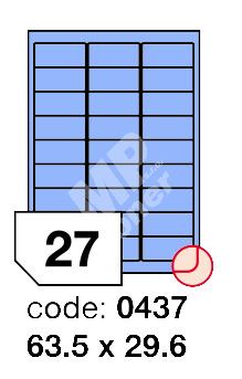 Samolepící etikety Rayfilm Office 63,5x29,6 mm 300 archů, matně modrá, R0123.0437D 1