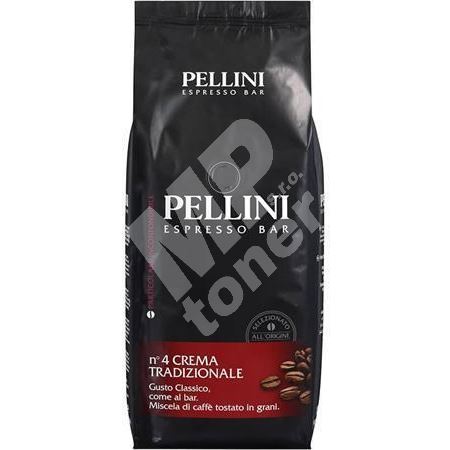 Káva Pellini Crema Tradizionale, pražená, zrnková, 1000g 1
