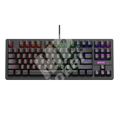 Herní klávesnice Marvo KG901, CZ/SK, USB, podsvícení, černá 1