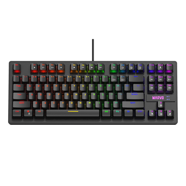 Herní klávesnice Marvo KG901, CZ/SK, USB, podsvícení, černá