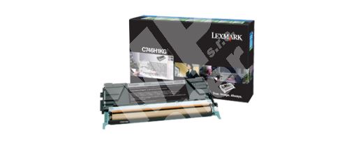 Toner Lexmark C746H1KG, black, return, HC, originál 1