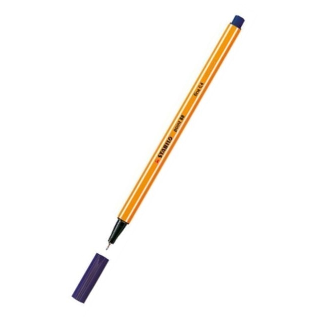 Liner STABILO Point 88, 0,4mm, modro-fialová