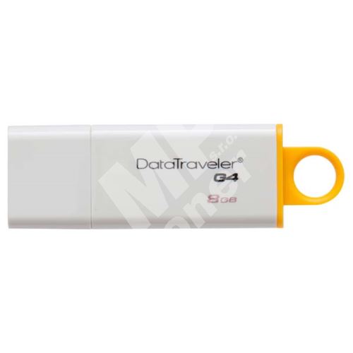 Kingston 8GB Data Traveler, USB flash disk 3.0, DTI-G4, žlutá 1