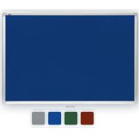 Tabule filcová 90 x 120 cm, hliníkový rám, modrá