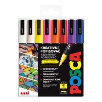 Sada akrylových popisovačů Uni Posca PC-3M, 16 ks, mix barev