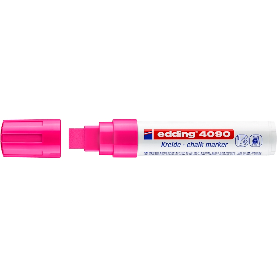 Křídový popisovač Edding 4090, neon. růžový