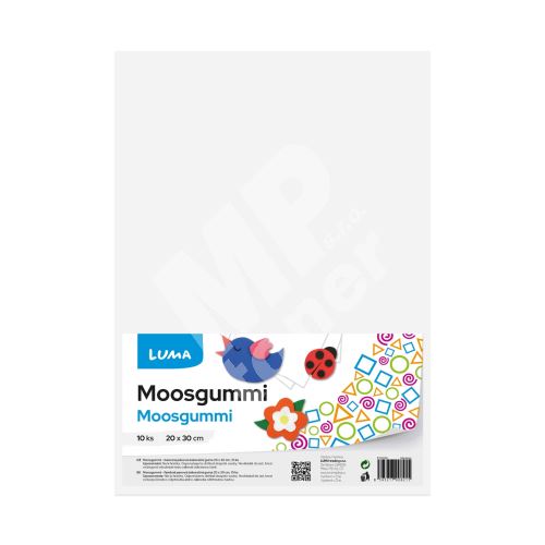 Moosgummi Luma A4, bílá, 10ks 1