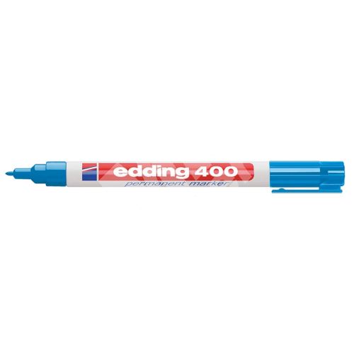 Permanentní popisovač Edding 400, světle modrý, 1mm 1