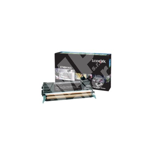 Toner Lexmark X746H1KG, black, return, HC, originál 1