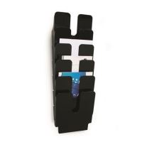 Držák na letáky Durable Flexiplus 6, černá, A4, nástěnný, stojící Držák na letáky Durable Flexiplus 6, černá, A4, nástěnný, stojící