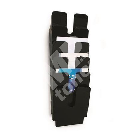 Durable Flexiplus 6, držák na letáky, černá, A4, nástěnný, stojící 2