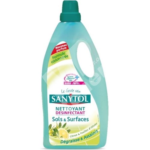 Sanytol Dezinfekce Citrón a olivové lístky čistič na podlahy a plochy 1 l 1
