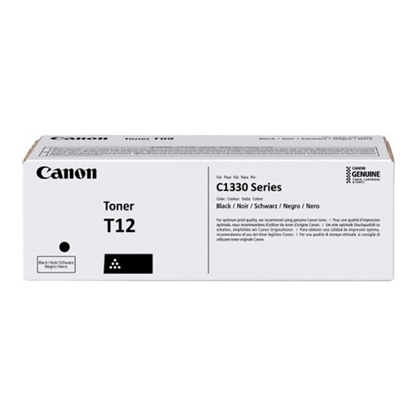 Toner Canon T12 BK, i-Sensys X C1333, black, 5098C006, originál