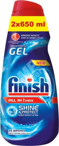 Finish All in 1 Max Shine & Protect Gel do myčky 2 x 650 ml 1