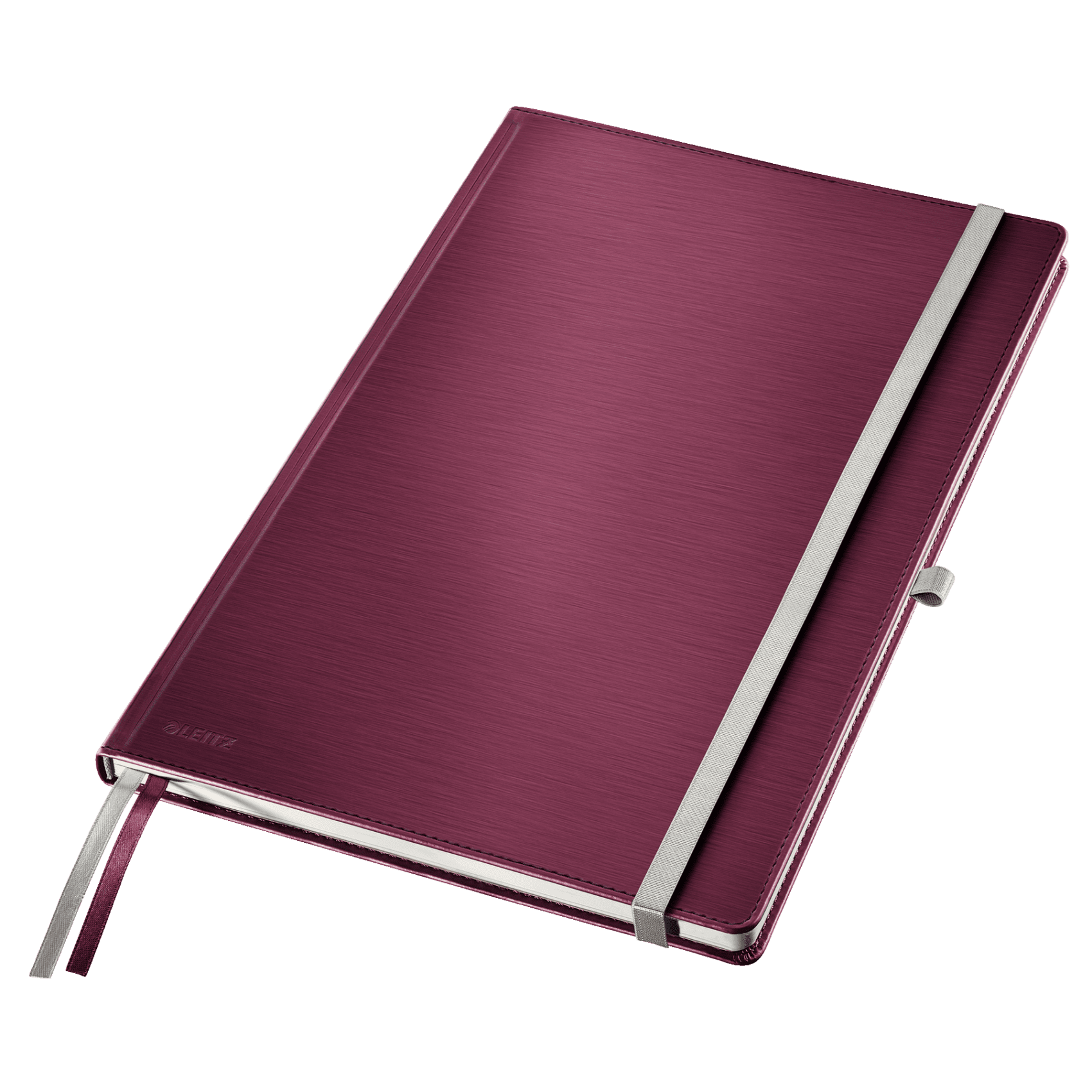 Zápisník Leitz Style A4, tvrdé desky, linkovaný, granátově červený