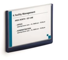 Informační tabulka Durable Click Sign, 148,5x210 mm, modrá