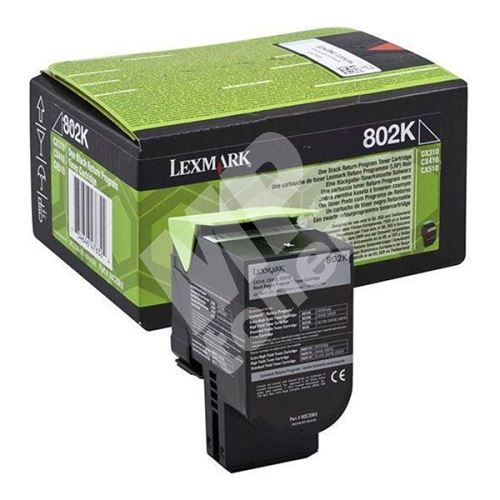 Toner Lexmark 80C20KE, black, originál 1