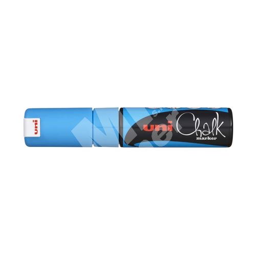 Uni Chalk Marker křídový popisovač PWE-8K, 8 mm, sv. modrý 1