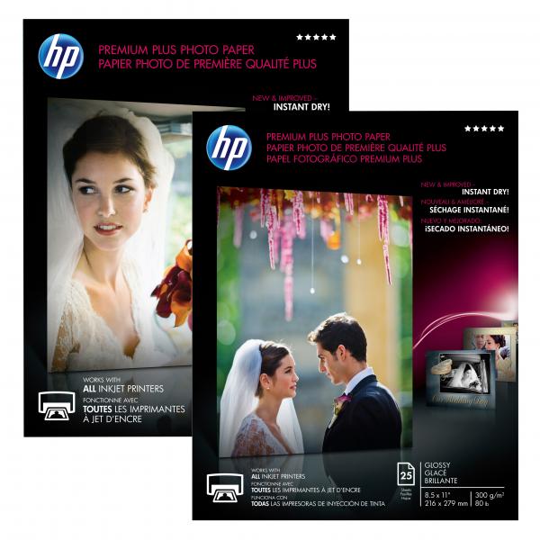 HP Premium Plus Glossy Photo Paper, CR672A, lesklý, bílý, A4, 210x297mm, 300 g/m2, 20ks