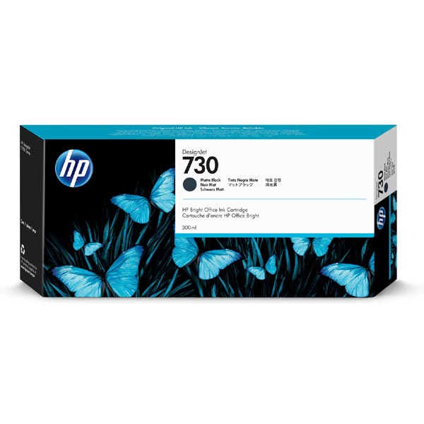 Inkoustová cartridge HP P2V71A, DesignJet T 1700, 1700 PS, matte black, No.730, originál
