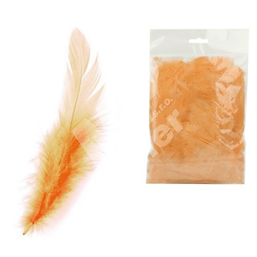 Peří barevné Luma, lososové, 10g 1