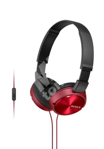 Sony sluchátka MDR-ZX310AP, handsfree, červené 1