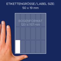 Samolepící etikety rozměr 50 x 19 mm, 486 ks etiket v bal. 3327 5 (5)