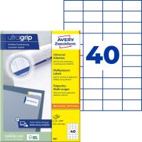 Univerzální etikety AVERY 52,5 x 29,7 mm 100 listů A4 - 3651
