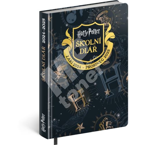 Školní diář týdenní Notique Harry Potter, září 2024 – prosinec 2025, 9,8 x 14,5 cm 1