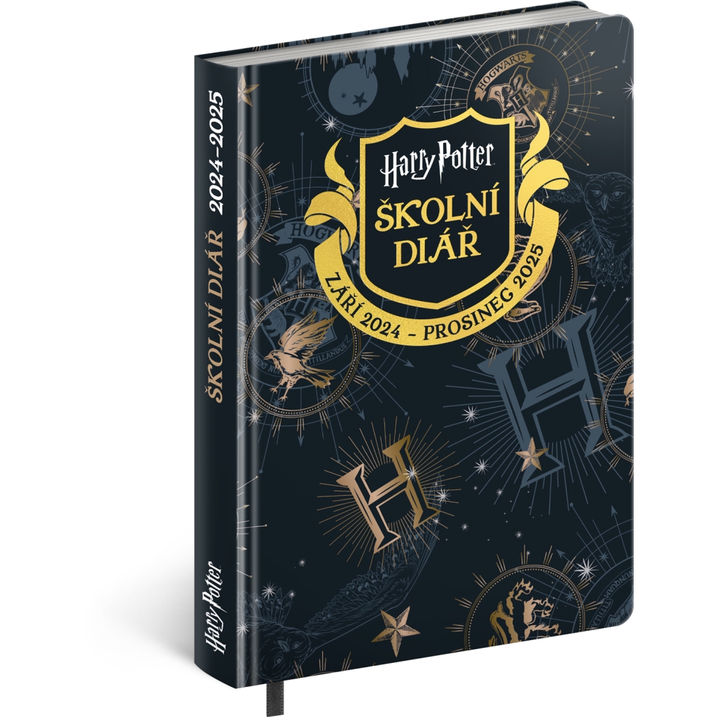 Školní diář týdenní Notique Harry Potter, září 2024 – prosinec 2025, 9,8 x 14,5 cm