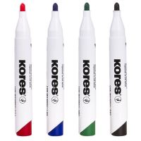Stíratelný popisovač Kores K-MARKER, sada 4 ks, kulatý hrot 2 (1)