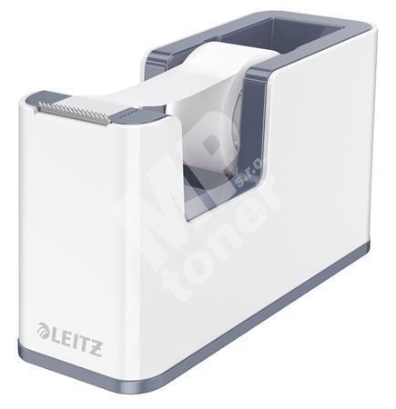 Stolní odvíječ lepicí pásky Leitz Wow, plast, bílý 1