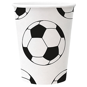 Papírový kelímek Paw Eco 250 ml, Soccer ball, 8 ks