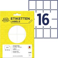 Samolepící etikety 38 x 29 mm, 384 ks etiket v bal. 3326