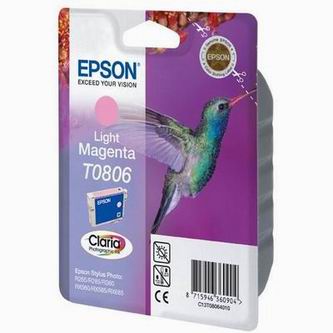 Inkoustová cartridge Epson C13T080640, R625, RX560, R360, light magenta, originál