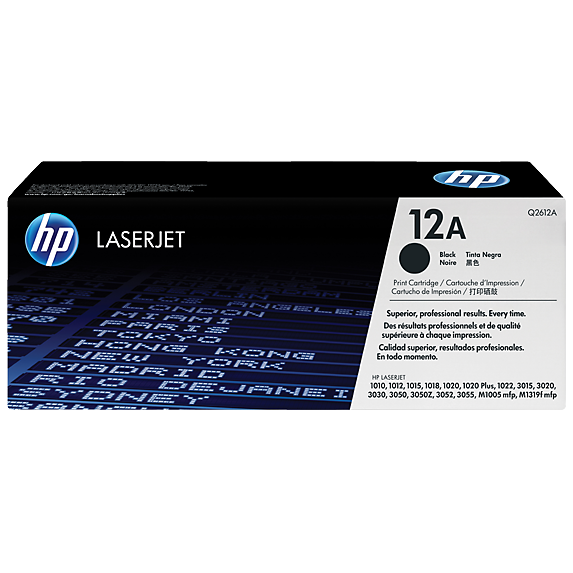 Toner HP Q2612A LaserJet 1010, 1012, 1015, 1020, 1022, 3015, 3020, black, 12A, originál