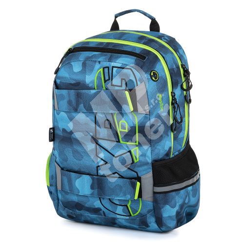 Studentský batoh Oxy Sport Camo Boy, modrý 1