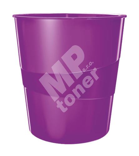Odpadkový koš Leitz WOW, purpurový 1